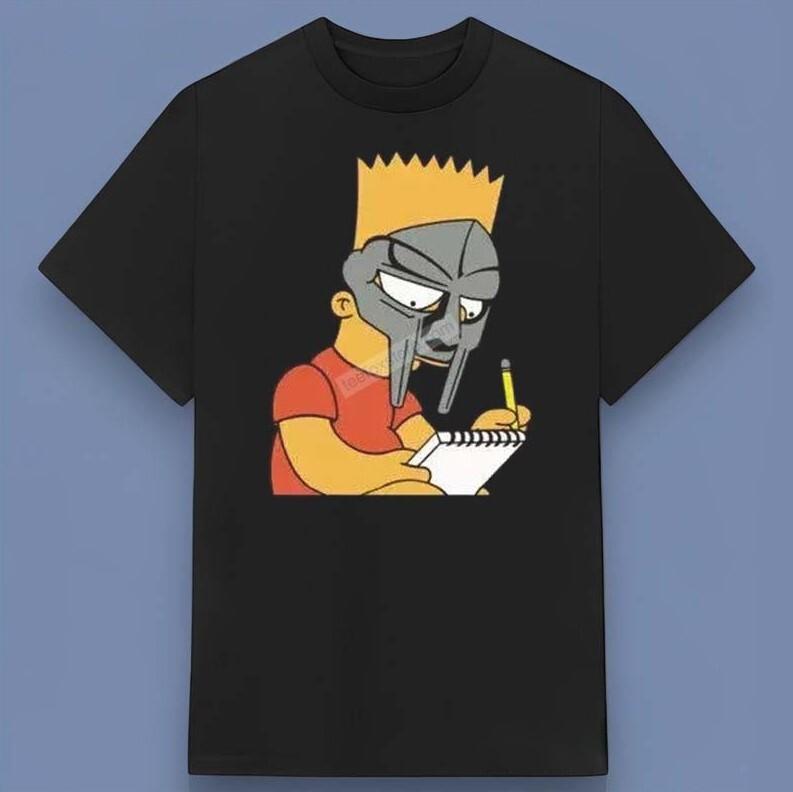 MF DOOM x BART SIMPSON T-SHIRT GIFT FOR FANS ALL SIZE S-4XL S