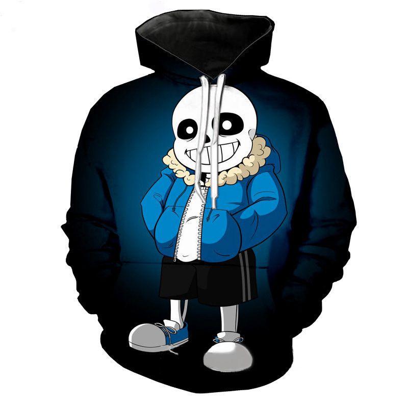 Cartoon Frisk Undertale 3D-Druck Hoodies Sweatshirt Pullover Jacke Sweatshirt