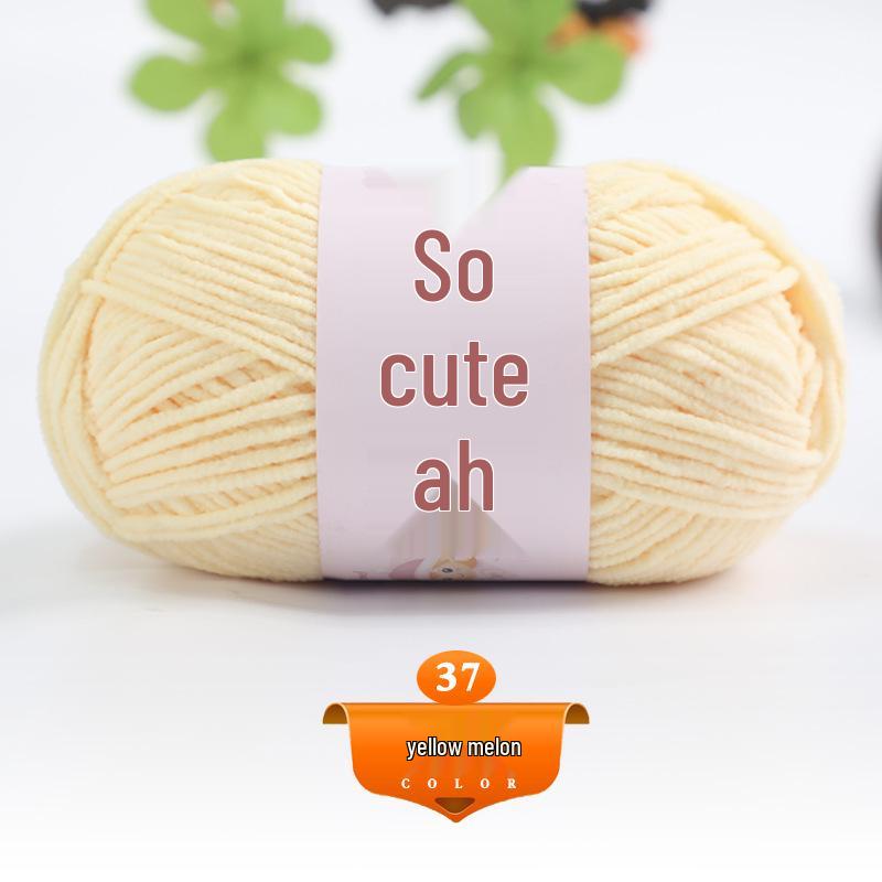 Medium Thick Chenille Yarn for Handmade Crochet Bags & Dolls