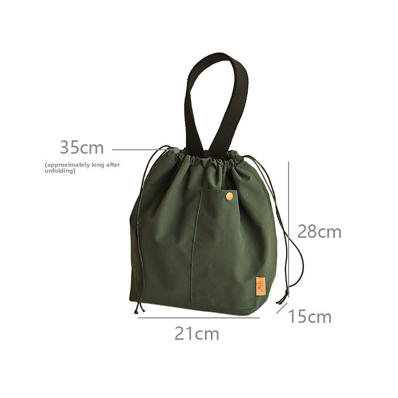 Bolsa de Mão Impermeável de Alto Valor em Nylon para Exterior Bolsa de Almoço Portátil Bolsa de Almoço Isolada para Trabalhador de Escritório Bolsa Bento para Estudante
