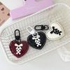 1PC Keychain Initial Pendant For Bags Backpacks Key Accessory Bowknot Creative Plastic Portable Heart Gift Colourful Lightweight