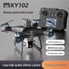 KY102 Drone with Screen Control, Optical Flow Positioning, Brushless Motor, and Four-Axis Remote Control.