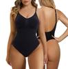Kadınlar için bel Bodysuit Karın Kontrol Shapewear Dikişsiz Şekillendirici Tanga Bodysuits Bel Eğitmen Vücut Şekillendirici Sıkıştırma Mayoları Tank Tops
