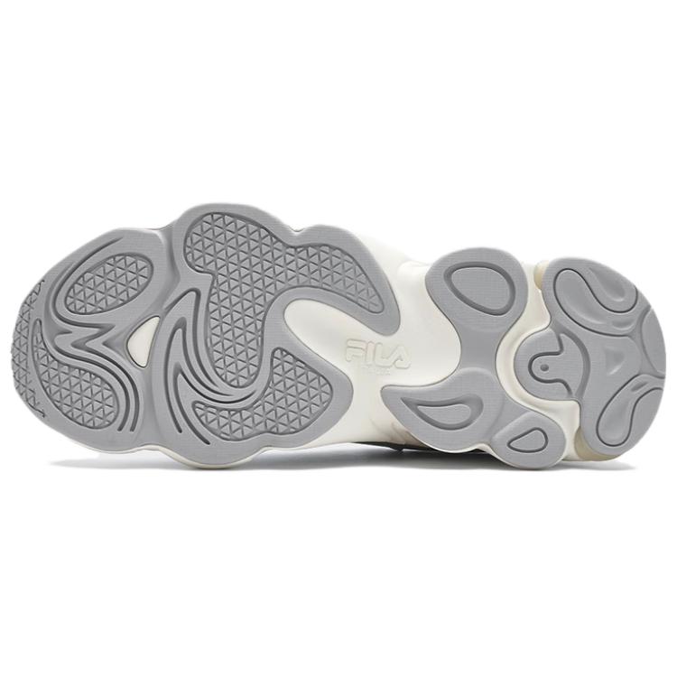 Fila Fusion Tenacity Fabric Synthetic Leather Fashion Comfortable Low-Top Casual Shoes Men sneaker Rain-Mist-Gray T12M411609FTG