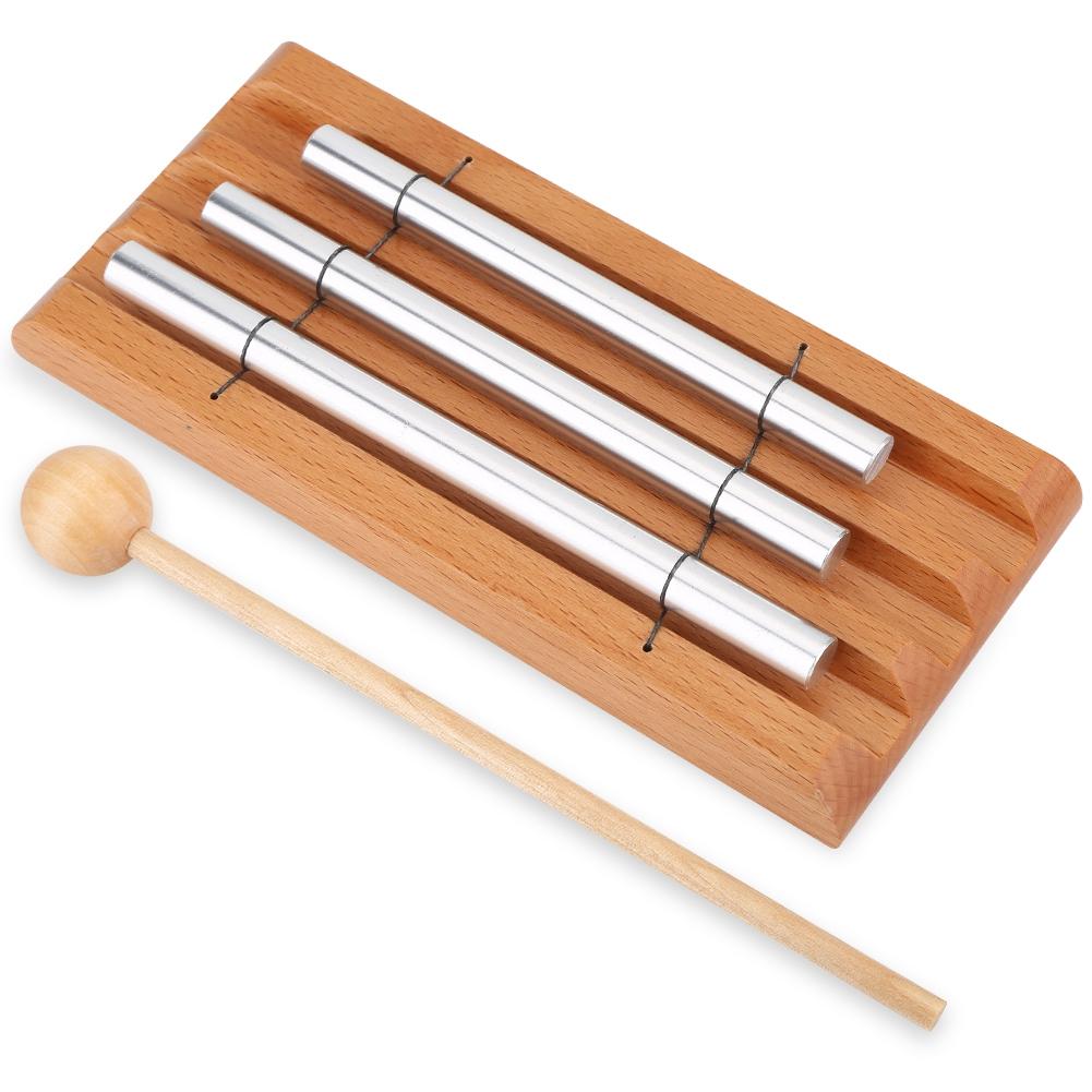 3 Tone Percussion Instrument with Mallet Musical Education Toy for Children Kids Toddle