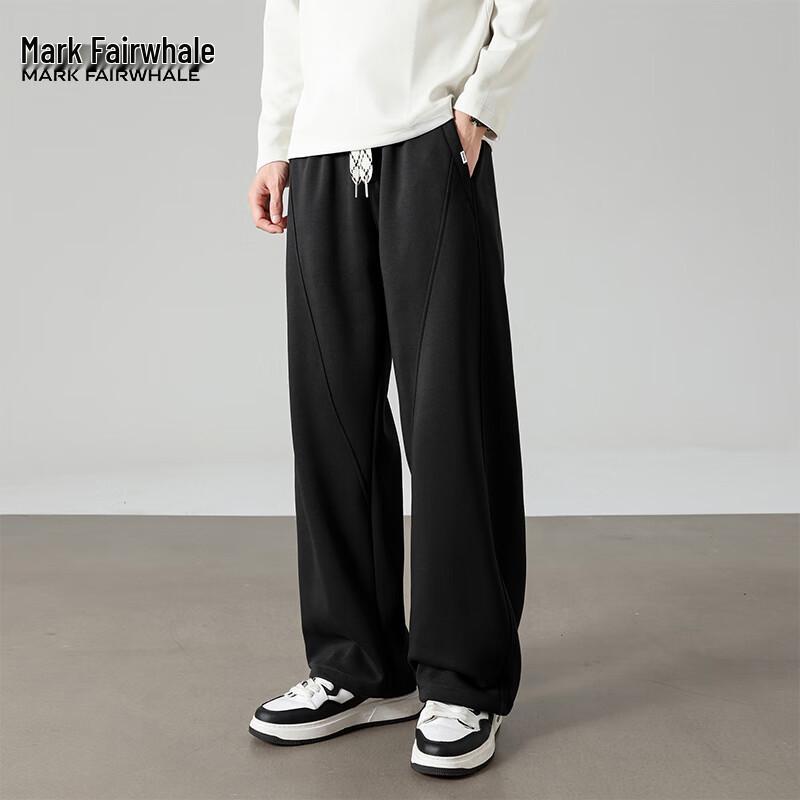 Mark Fairwhale Men's Heavyweight Curved Blade Wide-Leg Sweatpants