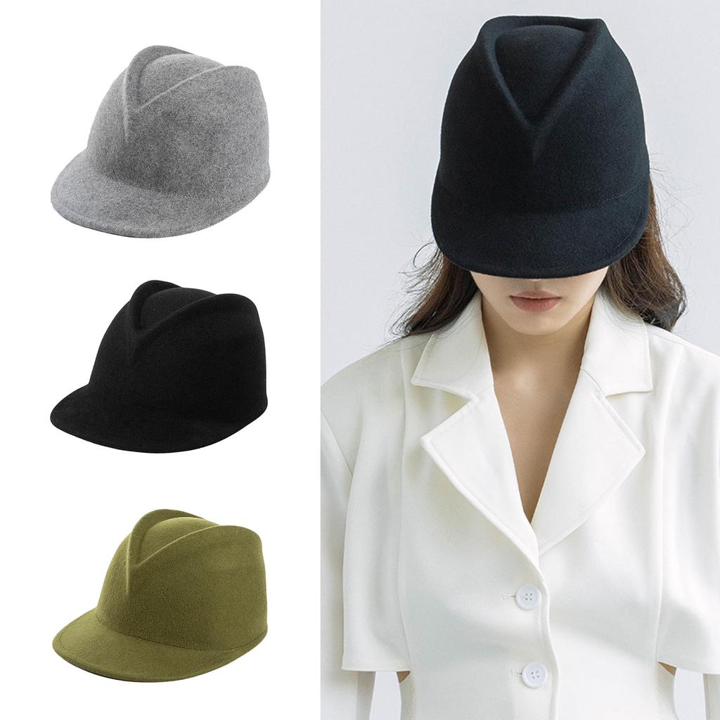 Soft Wool Equestrian Hat Breathable Elegant Hat Wool Felted Cycling Hat for Equestrian Training and Daily Wear