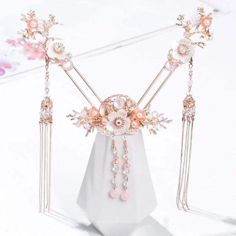 Chinese Style Hanfu Headwear Girl’s Ancient Style Hairpin Ancient Costume Headwear Versatile Hairpin Accessories Hair Accessorie