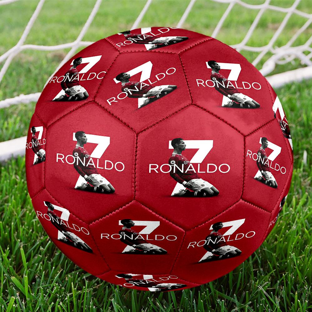Ronaldos Number Seven Size 5 PU Material Seamless Wear Resistant Match Training Football Futbol Voetbal Bola 0706a88