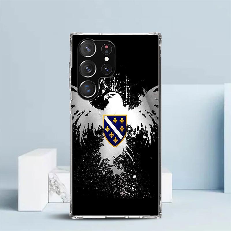 Bosnia And Herzegovina Flag Phone Case For Samsung Galaxy S24 S25 Edge S26 Ultra S22 S23 Plus S21 + S20 FE Soft TPU Back Cover G