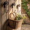 Iron Wall Hanging Hook Rustic Coat Hanger Retro Key Organizer  Courtyards