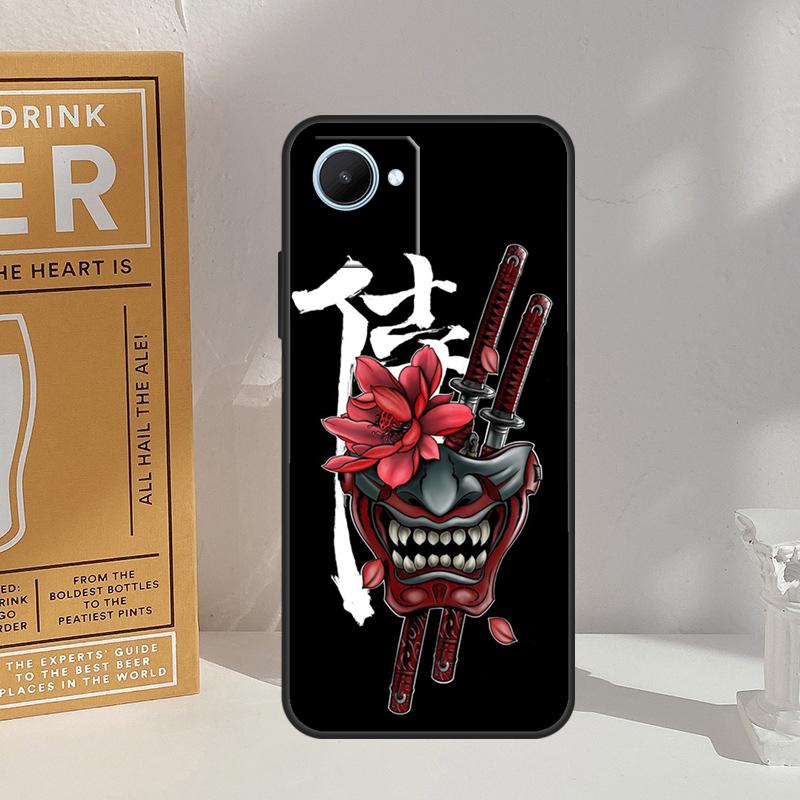 Japan Samurai Ninja Ronin For Realme 13 12 10 11 14 Pro Plus GT 6T 6 5 GT7 Pro C55 C51 C21Y C25S C75 C67 C61 C53 Case