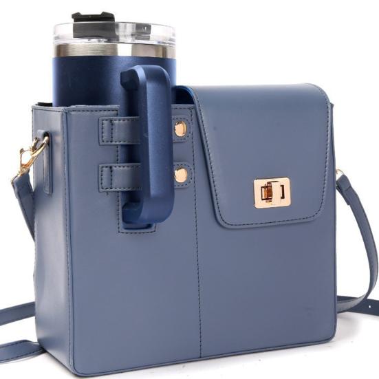Taška přes rameno s držákem na pohár, Držák na láhev s vodou, Taška crossbody s nastavitelným popruhem, Nosič na pohár, Crossbody peněženka pro cestování v přírodě