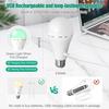 3/RGB color USB Led Bulb Rechargeable Light Dimmable E27 Bulbs with Timing Cordless Battery Operated Lamp