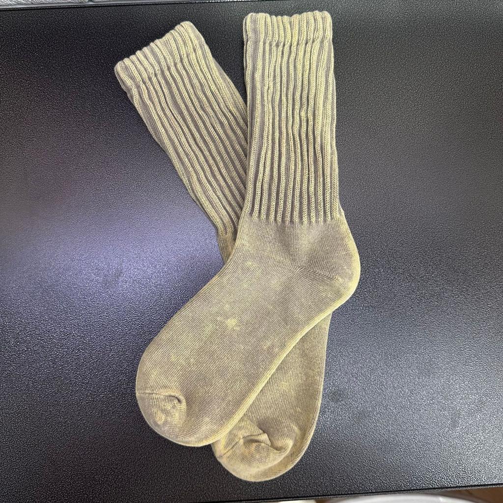Vintage Tie-Dye, Dirty Washing, Waste Earth Style, Thick Thread Socks, Faded Old Mid-Leg Socks, Couples Pile Socks