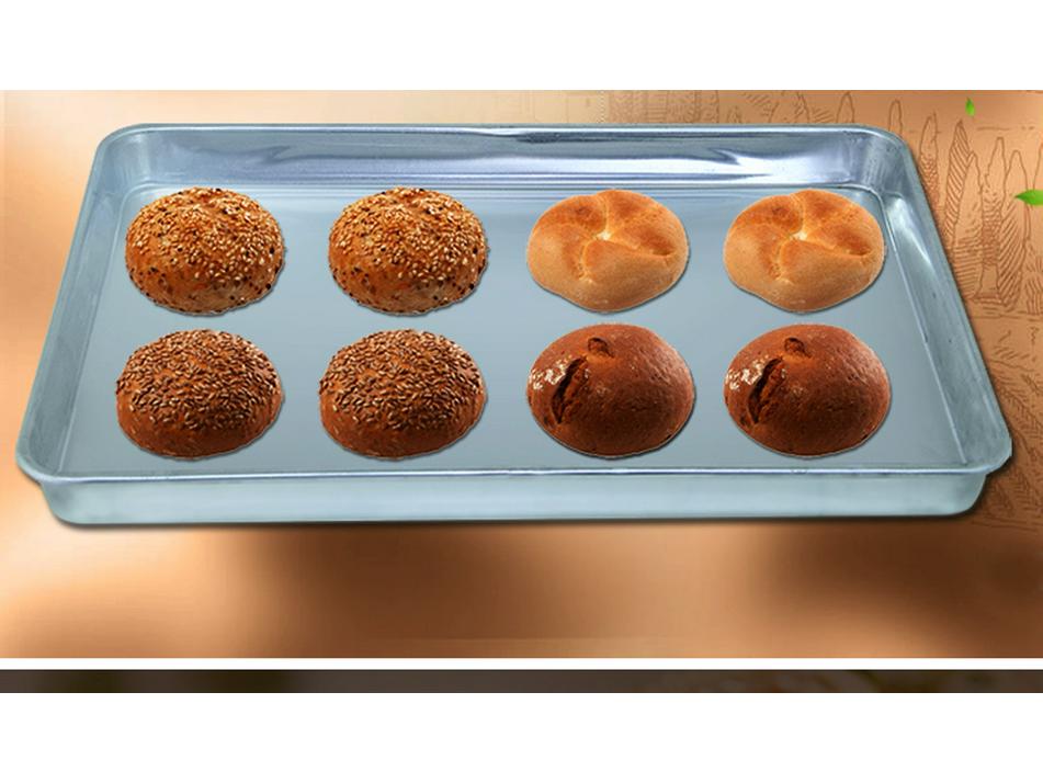 Aluminum Rectangular Baking Pan for Bread, Cake, and Mooncake - 60x40cm 