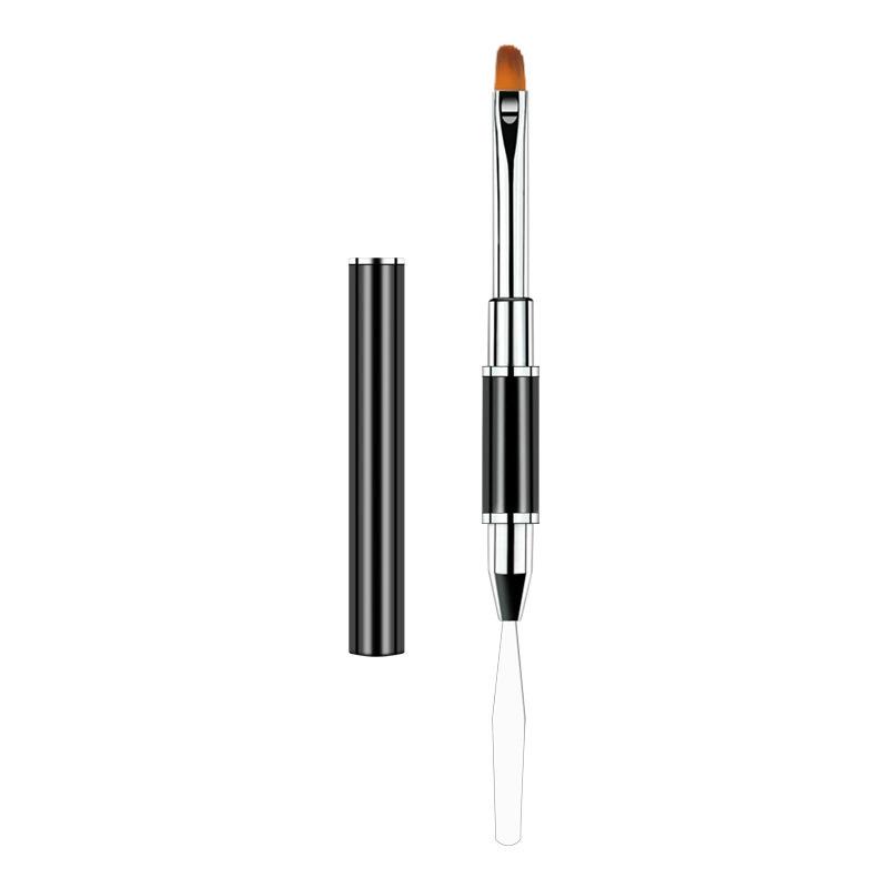 

1/2PCS Dual-end Acrylic #12 Nail Art Gel Brush Extension Builder Nail Stainless Pusher Tool UV Gel Remove Spatula Stick