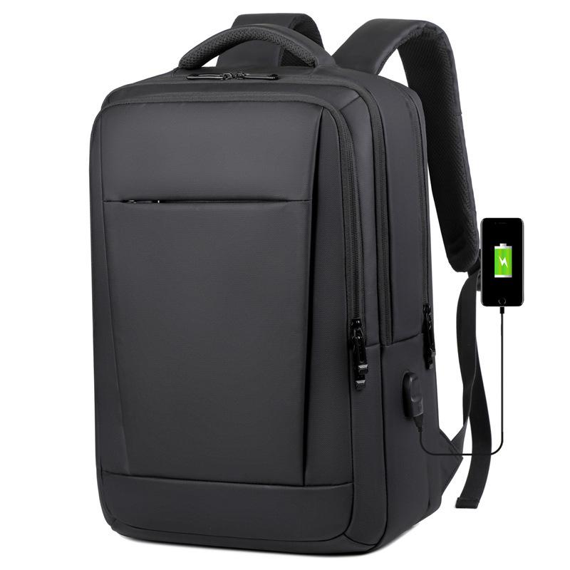

TS JYL laptop bag,Men Large Laptop Backpack Business Travel Waterproof Oxford Bag 30*13*45 чорний