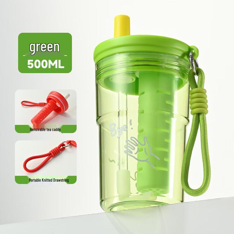 Portable Tea Infuser Plastic Water Bottle