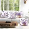 Butterfly Lavender Cushions Pillowcase Printed Polyester 45X45Cm Throw Pillow Cover Decorative Sofa Bed Cushions Pillowslip