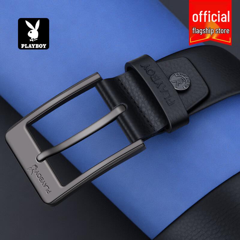 Playboy Men s Genuine Leather Pin Buckle Belt 110cm and above