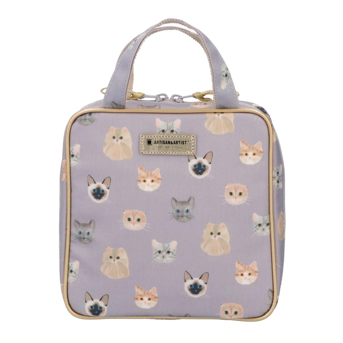 

[ARTISAN&ARTIST*] Whisker Whisper Vertical Square Pouch 5WP-WI6092