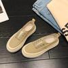 Wear canvas shoes women's new spring breathable casual one-pedal single shoes platform white board shoes