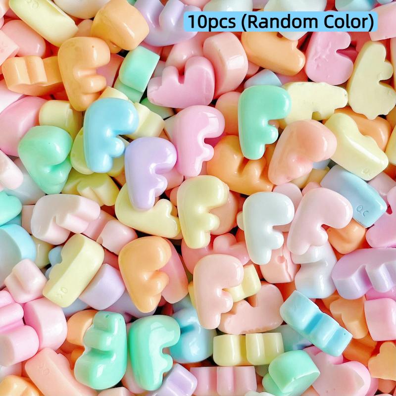 Handmade Mini Letter Charms Cute Diy Phone Cases Hair Clips Shoes Accessories Random Color