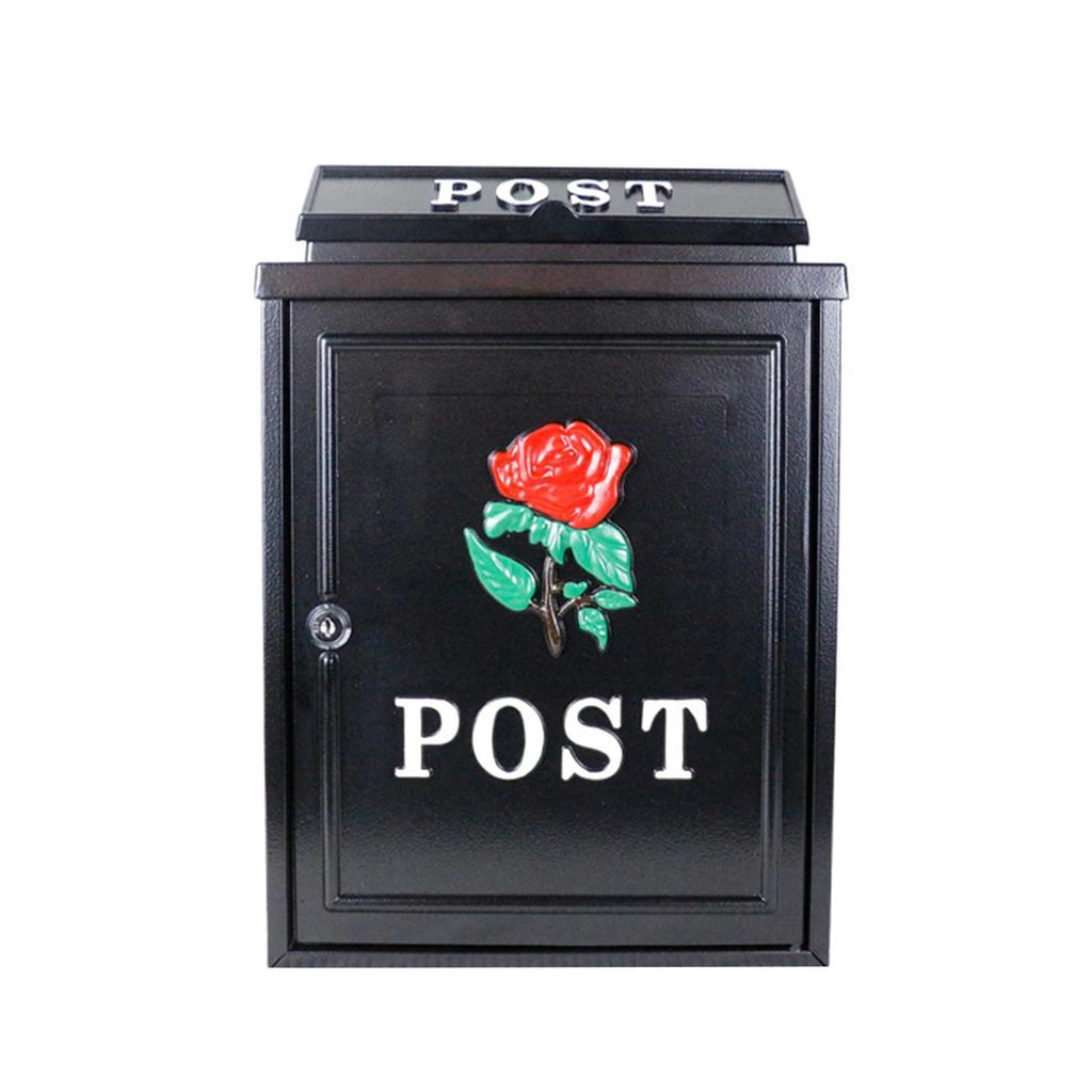 Drop Box Newspaper Holder Post Wall Hanging Mail for Outside House Garden