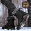 Snow boots men's winter high-top velvet thermal cotton boots foreign trade large size outdoor mountaineering pigskin cotton boots men's shoes
