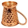 Reiner Kupfer Eimerförmig Diamantgehämmertes Design Moskau Mule Bierkrug Tasse, Bestens für Bier-Cocktailpartys, Barzubehör, Volumen-450ML