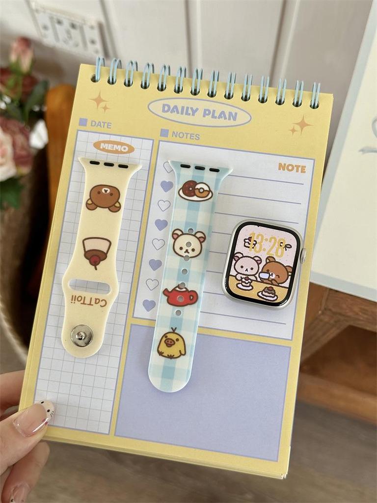 Cartoon Silicone Buckle Band for Apple Watch Series 10/9/8/SE