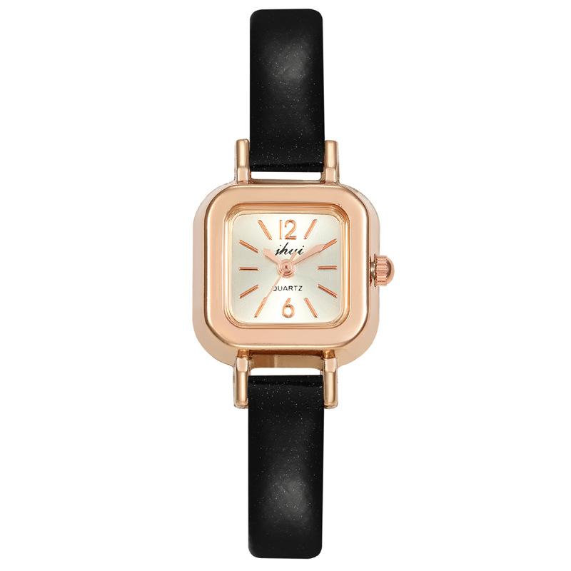 Ladies Watch Light Luxury Fine Belt Small Square Watch Literary And Retro Temperament Women'S Watch High Value Quartz Watch Girl