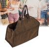 Portable Canvas Log Carrier Firewood Storage Tote Bag Organizer Fireplace Accessories