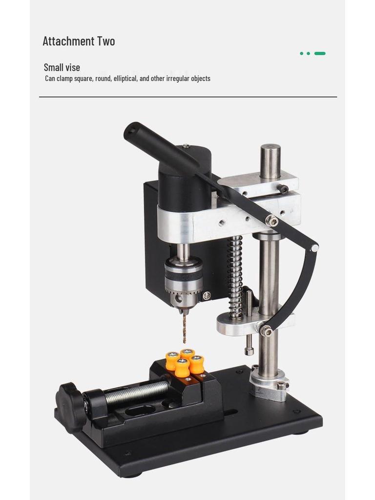 Mini-Bohrständer mit variabler Drehzahl: Kompakte Gleichstrom-Elektrobohrmaschine für präzise Bohrungen zu Hause.