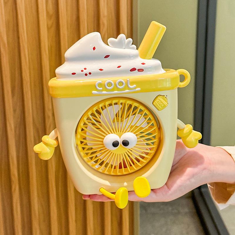 High-Value Cute Ice Cream Style USB Portable Fan – Handheld & Desktop Gift