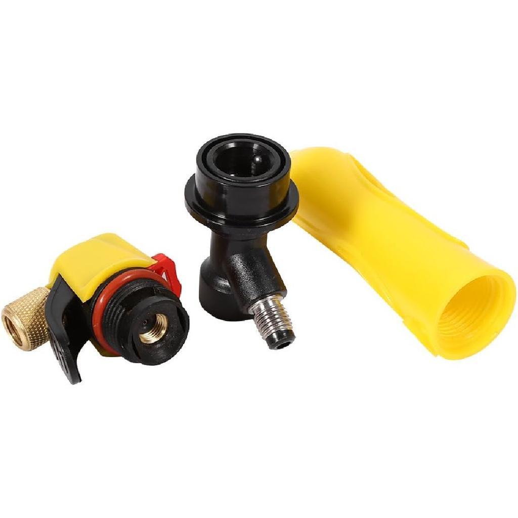 Portable Keg Charger CO2 Injector Cornelius Corny Keg Charger with Ball Lock Draft Beer Dispenser Beer Wine Soda CO2 Charger for Homebrew Soda