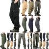 Comfortable Men's Cargo Pocket Work Pants For Casual Hiking And Outdoor Activities