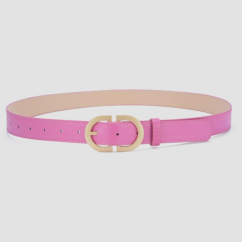Trendy Minimalist Women's Pu Leather Belt Unique Fashionable Color Options Available