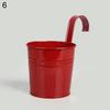 Metal Iron Hanging Flower Pot Container Home Balcony Garden Planter Barrel Decor