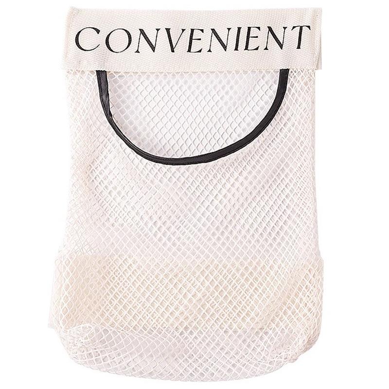 

Держатель для мусорных пакетов Сетчатая сумка для хранения Органайзер для пакетов для продуктов Диспенсер для алюминиевой фольги, мусорных пакетов, пищевой пленки, хозяйственных сумок