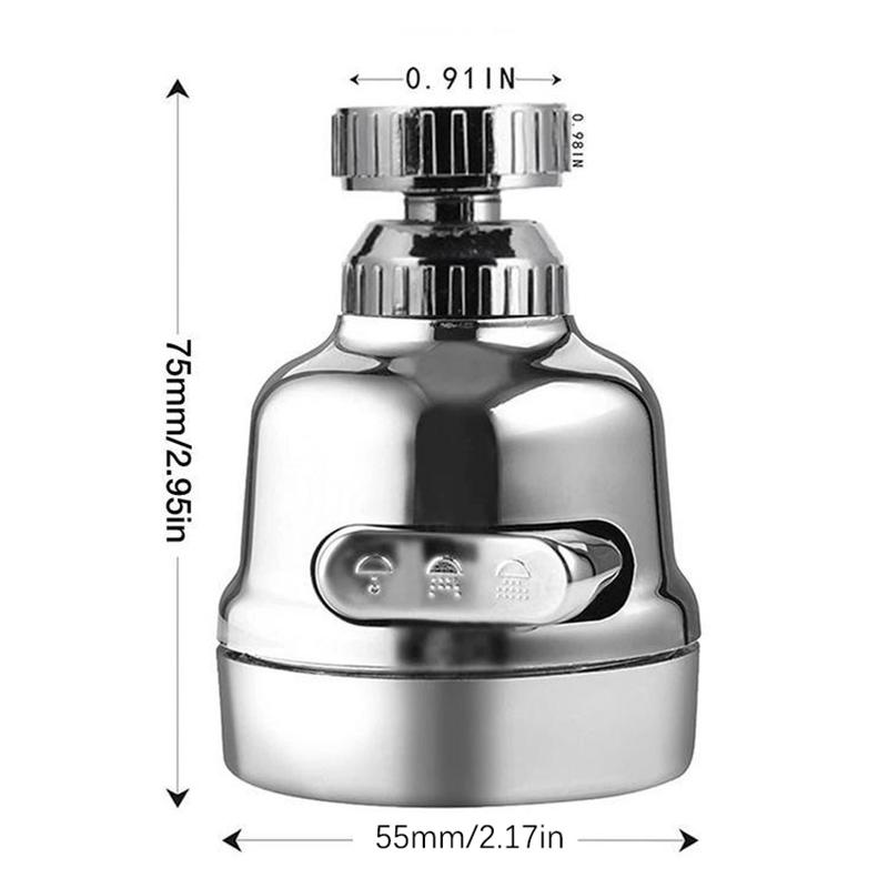 Aerator de robinet de bucătărie pivotant la 360 de grade Mod reglabil Difuzor cu filtru pulverizator