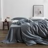 Liv-Esthete Luxury 100% Silk Blue Bedding Set Silky Beauty Queen King Duvet Cover Set Flat Sheet Pillowcase Bed Set Bedclothes