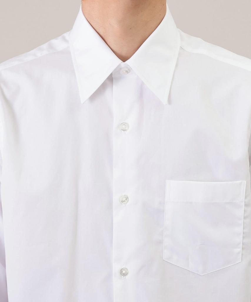Takeo Kikuchi Dress Made in Broadcloth Regular White 04 Shirt, Japan, Collar, Men's, 93181011, (001) (LL)