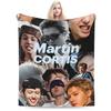 Warm Soft Blankets Kids Adult Camping Martin CORTIS Throw Blanket  Flannel Bedspread For Home Decor Street Trend Sofa Bed Cover