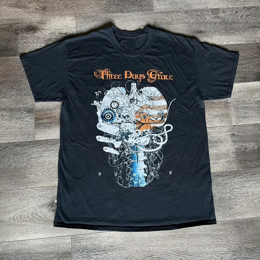 Новая Горячая Человеческая Three Days Grace Черная S-5XL Унисекс Рубашка FF180 Унисекс Футболка Графическая Футболка S