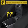 AOMSAZTO Armrest Covers For Corolla 2014- Black Console Cushion For Corolla
