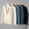 Men Cotton Linen Blazer Coat Beach Wedding Party Suit Spring Summer Fashion Male Formal Business Slim Suit Jacket