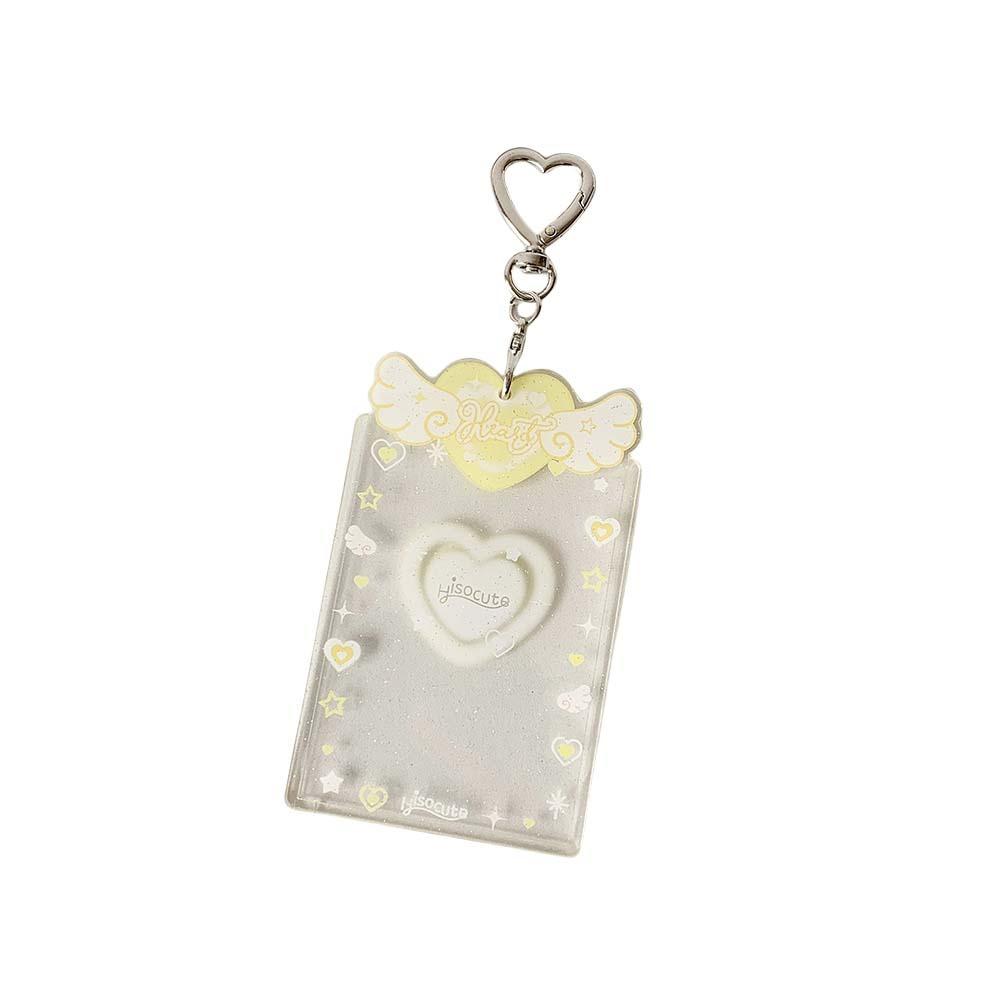 Love Heart Pendant Photo Photocard Frame Acrylic Card Cover Card Protective Case  Girls Gift