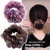 Korean High-end Hair Ring Headband Ball Head Female Simple High Elastic Hair Band Flower O-shaped Hair Ring